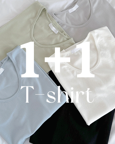 [1+1]밀리 모달 반팔 티셔츠(기획상품)